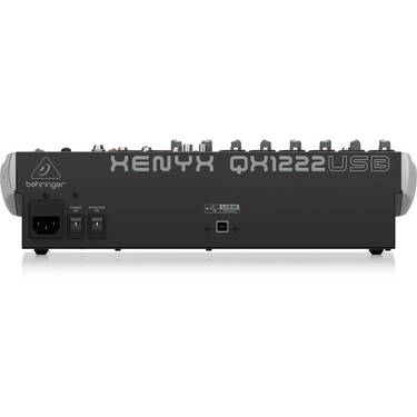 MEZCLADORA BEHRINGER 12 CANALES 6XLR C/EFECTOS, QX1222USB